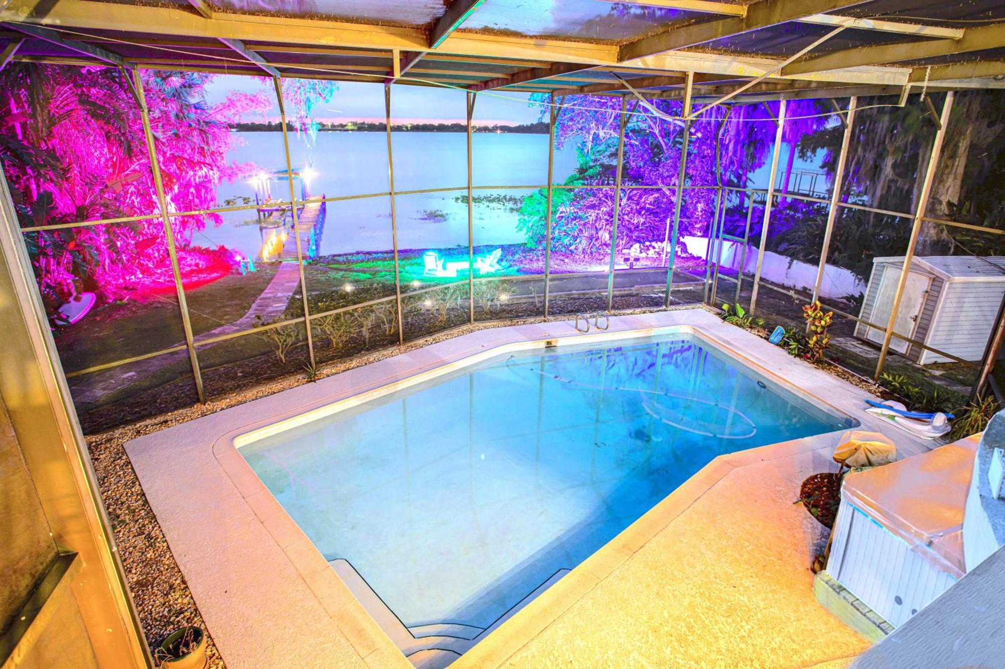 Spacious Lakefront House With Pool, Hottub, & Boating Orlando Buitenkant foto